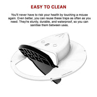 2 x Flip N Slide Bucket Lid Mouse Rat Trap Automatic Reusable Pet Care Kings Warehouse 