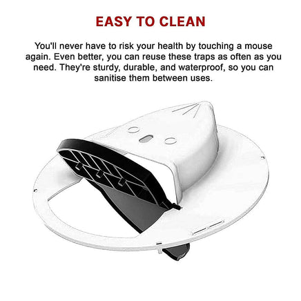 2 x Flip N Slide Bucket Lid Mouse Rat Trap Automatic Reusable Pet Care Kings Warehouse 