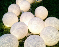 20 White 5cm Ball battery string LED - wedding party home event decoration Kings Warehouse 