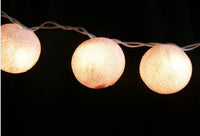 20 White 5cm Ball battery string LED - wedding party home event decoration Kings Warehouse 