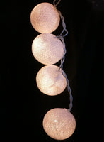 20 White 5cm Ball battery string LED - wedding party home event decoration Kings Warehouse 