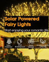 200 Waterproof LED Solar Fairy Light Outdoor with 8 Lighting Modes for Home,Garden and Decoration Kings Warehouse 