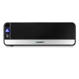 2000W Wall Mounted Panel Heater - Black Appliances Supplies Kings Warehouse