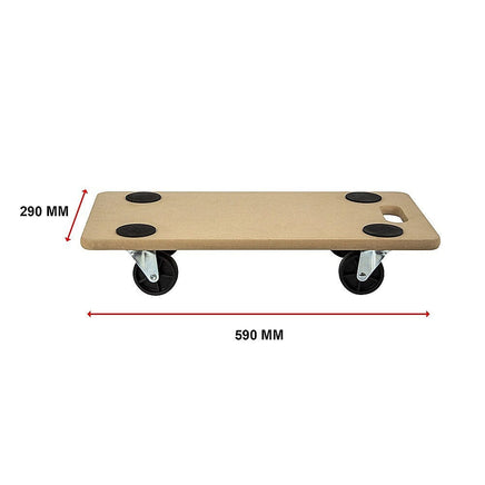 200kg Heavy Duty Hand Dolly Furniture Wooden Trolley Cart Moving Platform Mover Tools Kings Warehouse 