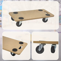 200kg Heavy Duty Hand Dolly Furniture Wooden Trolley Cart Moving Platform Mover Tools Kings Warehouse 