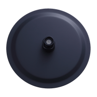 200mm Shower Head Round 304SS Electroplated Matte Black Finish Kings Warehouse 
