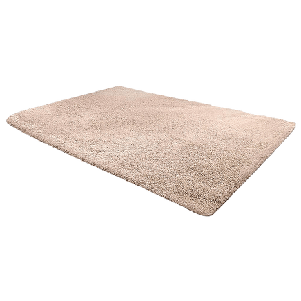 200x140cm Floor Rugs Large Shaggy Rug Area Carpet Bedroom Living Room Mat - Beige Kings Warehouse 
