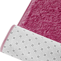 200x140cm Floor Rugs Large Shaggy Rug Area Carpet Bedroom Living Room Mat - Burgundy Kings Warehouse 