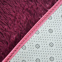 200x140cm Floor Rugs Large Shaggy Rug Area Carpet Bedroom Living Room Mat - Burgundy Kings Warehouse 