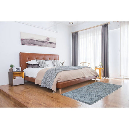 200x140cm Floor Rugs Large Shaggy Rug Area Carpet Bedroom Living Room Mat - Grey Home & Garden Kings Warehouse 