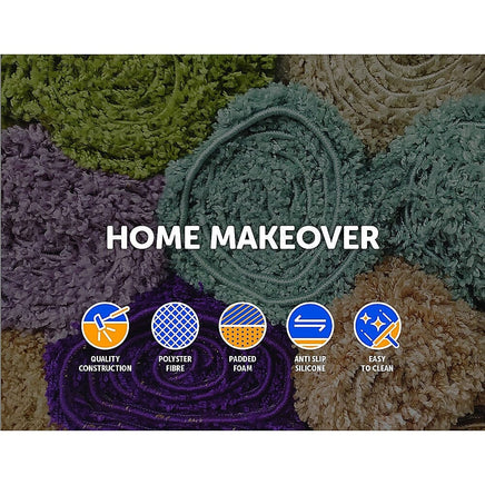 200x140cm Floor Rugs Large Shaggy Rug Area Carpet Bedroom Living Room Mat - Grey Home & Garden Kings Warehouse 
