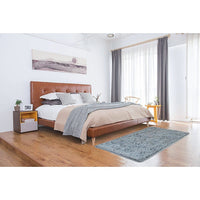 200x140cm Floor Rugs Large Shaggy Rug Area Carpet Bedroom Living Room Mat - Grey Kings Warehouse 