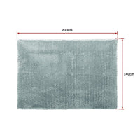 200x140cm Floor Rugs Large Shaggy Rug Area Carpet Bedroom Living Room Mat - Grey Kings Warehouse 