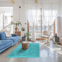 200x140cm Floor Rugs Large Shaggy Rug Area Carpet Bedroom Living Room Mat - Turquoise Kings Warehouse 