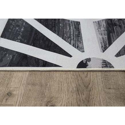 200x300cm Large Floor Black & White Geometric Rug – Modern Area Carpet for Bedroom, Living Room, Lounge or Home Décor Mat Home & Garden Kings Warehouse 