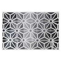200x300cm Large Floor Black & White Geometric Rug – Modern Area Carpet for Bedroom, Living Room, Lounge or Home Décor Mat Home & Garden Kings Warehouse 