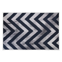 200x300cm Large Floor Blue Chevron Stripes Rug – Modern Area Carpet for Bedroom, Living Room, Lounge or Home Décor Mat Home & Garden Kings Warehouse 