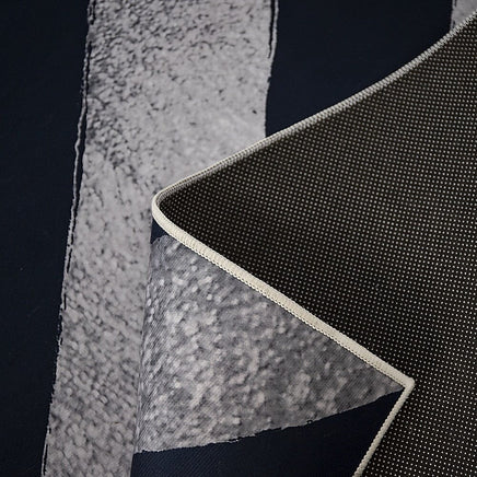 200x300cm Large Floor Blue Chevron Stripes Rug – Modern Area Carpet for Bedroom & Lounge Home & Garden Kings Warehouse 