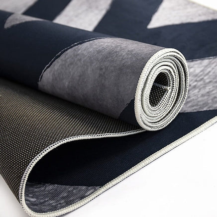 200x300cm Large Floor Blue Chevron Stripes Rug – Modern Area Carpet for Bedroom & Lounge Home & Garden Kings Warehouse 