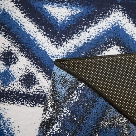 200x300cm Large Floor Blue Ethnic Rug – Modern Area Carpet for Bedroom & Lounge Home & Garden Kings Warehouse 