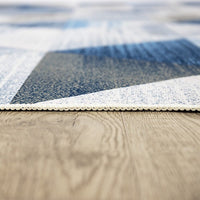 200x300cm Large Floor Blue Triangle Mirage Rug – Modern Area Carpet for Bedroom, Living Room, Lounge or Home Décor Mat Home & Garden Kings Warehouse 