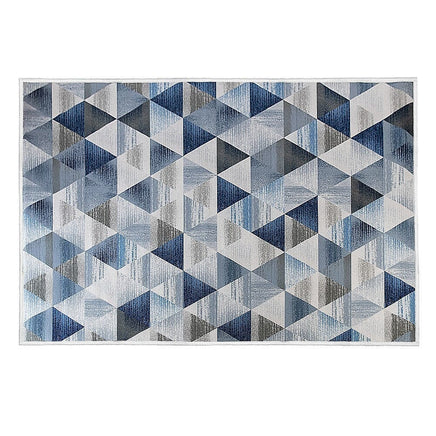 200x300cm Large Floor Blue Triangle Mirage Rug – Modern Area Carpet for Bedroom, Living Room, Lounge or Home Décor Mat Home & Garden Kings Warehouse 