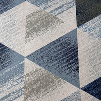 200x300cm Large Floor Blue Triangle Mirage Rug – Modern Area Carpet for Bedroom & Lounge Home & Garden Kings Warehouse 