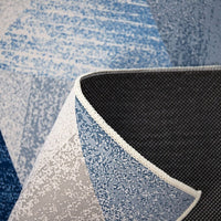200x300cm Large Floor Blue Triangle Mirage Rug – Modern Area Carpet for Bedroom & Lounge Home & Garden Kings Warehouse 
