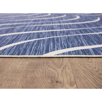 200x300cm Large Floor Blue Wave Lines Rug – Modern Area Carpet for Bedroom, Living Room, Lounge or Home Décor Mat Home & Garden Kings Warehouse 