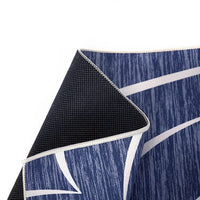 200x300cm Large Floor Blue Wave Lines Rug – Modern Area Carpet for Bedroom & Lounge Home & Garden Kings Warehouse 