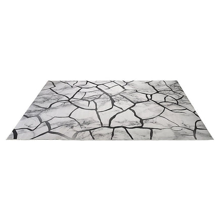 200x300cm Large Floor Gray Marble Rug – Modern Area Carpet for Bedroom, Living Room, Lounge or Home Décor Mat Home & Garden Kings Warehouse 