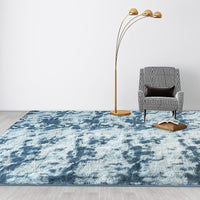 200x300cm Large Floor Soft Blue Fluffy Rug – Modern Area Carpet for Bedroom & Lounge Home & Garden Kings Warehouse 