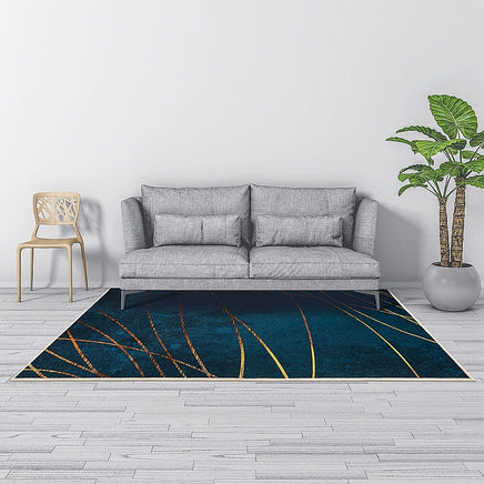 200x300cm Large Floor Teal Blue Rug – Modern Area Carpet for Bedroom, Living Room, Lounge or Home Décor Mat Home & Garden Kings Warehouse 