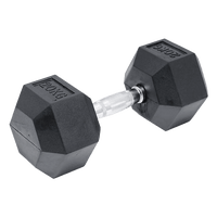 20KG Commercial Rubber Hex Dumbbell Gym Weight Sports & Fitness Kings Warehouse 