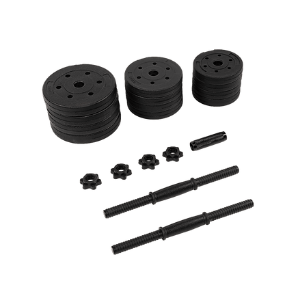 20kg Dumbbell Set Home Gym Fitness Exercise Weights Bar Plate Sports & Fitness Kings Warehouse 