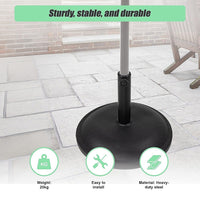 20kg Patio Sun Umbrella Base Durable Parasol Garden Stand Cement Round Home & Garden KingsWarehouse 