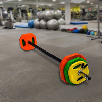 20kg Standard Rubber Coated Barbell Weight Bar for Home Gym Sports & Fitness Kings Warehouse 