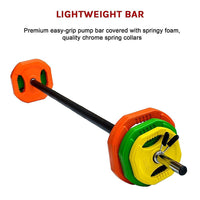 20kg Standard Rubber Coloured Barbell Sports & Fitness Kings Warehouse 