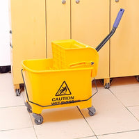 20L Deluxe Mop Wringer Bucket Side Press Janitor Commercial Cleaning Home & Garden Kings Warehouse 