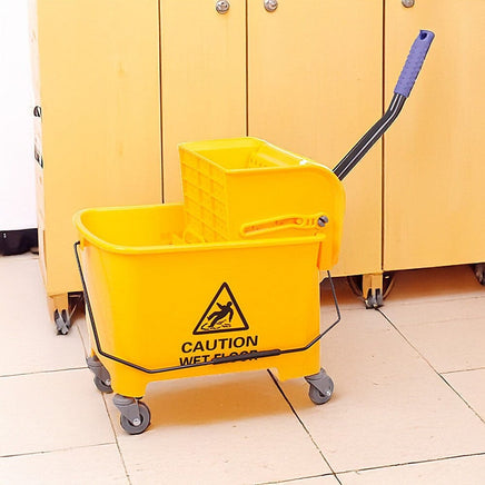 20L Deluxe Mop Wringer Bucket Side Press Janitor Commercial Cleaning Home & Garden Kings Warehouse 