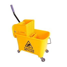 20L Deluxe Mop Wringer Bucket Side Press Janitor Commercial Cleaning Home & Garden Kings Warehouse 