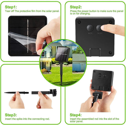 20m 200 LED Solar Powered Outdoor Lights with 8 Lighting Modes and Waterproof for Home,Garden and Decoration Kings Warehouse 