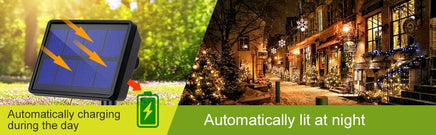 20m 200 LED Solar Powered Outdoor Lights with 8 Lighting Modes and Waterproof for Home,Garden and Decoration Kings Warehouse 