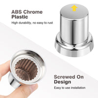 20PCS ABS Wheel Nut Covers Safety Arrow Chrome Caps For Trucks Trailers Bus AU Auto Accessories Kings Warehouse 