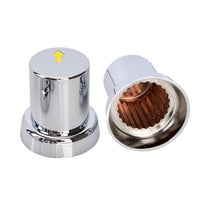 20PCS ABS Wheel Nut Covers Safety Arrow Chrome Caps For Trucks Trailers Bus AU Auto Accessories Kings Warehouse 
