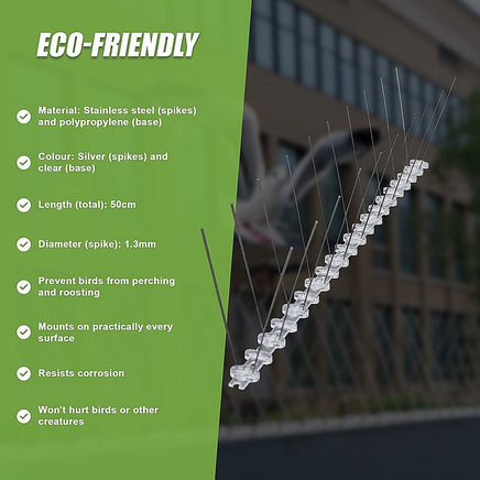 20x 50cm Bird Spike S304 wire Spikes Eaves Pigeon Gull Starling 10M Home & Garden Kings Warehouse 