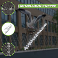 20x 50cm Bird Spike S304 wire Spikes Eaves Pigeon Gull Starling 10M Home & Garden Kings Warehouse 