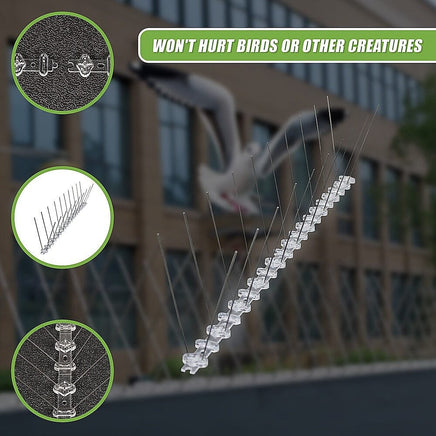 20x 50cm Bird Spike S304 wire Spikes Eaves Pigeon Gull Starling 10M Home & Garden Kings Warehouse 