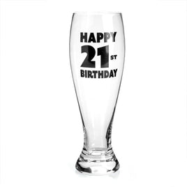21st Birthday Pilsner Glass Kings Warehouse 