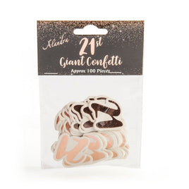 21st Rose Gold Giant Confetti (100 pcs) Kings Warehouse 